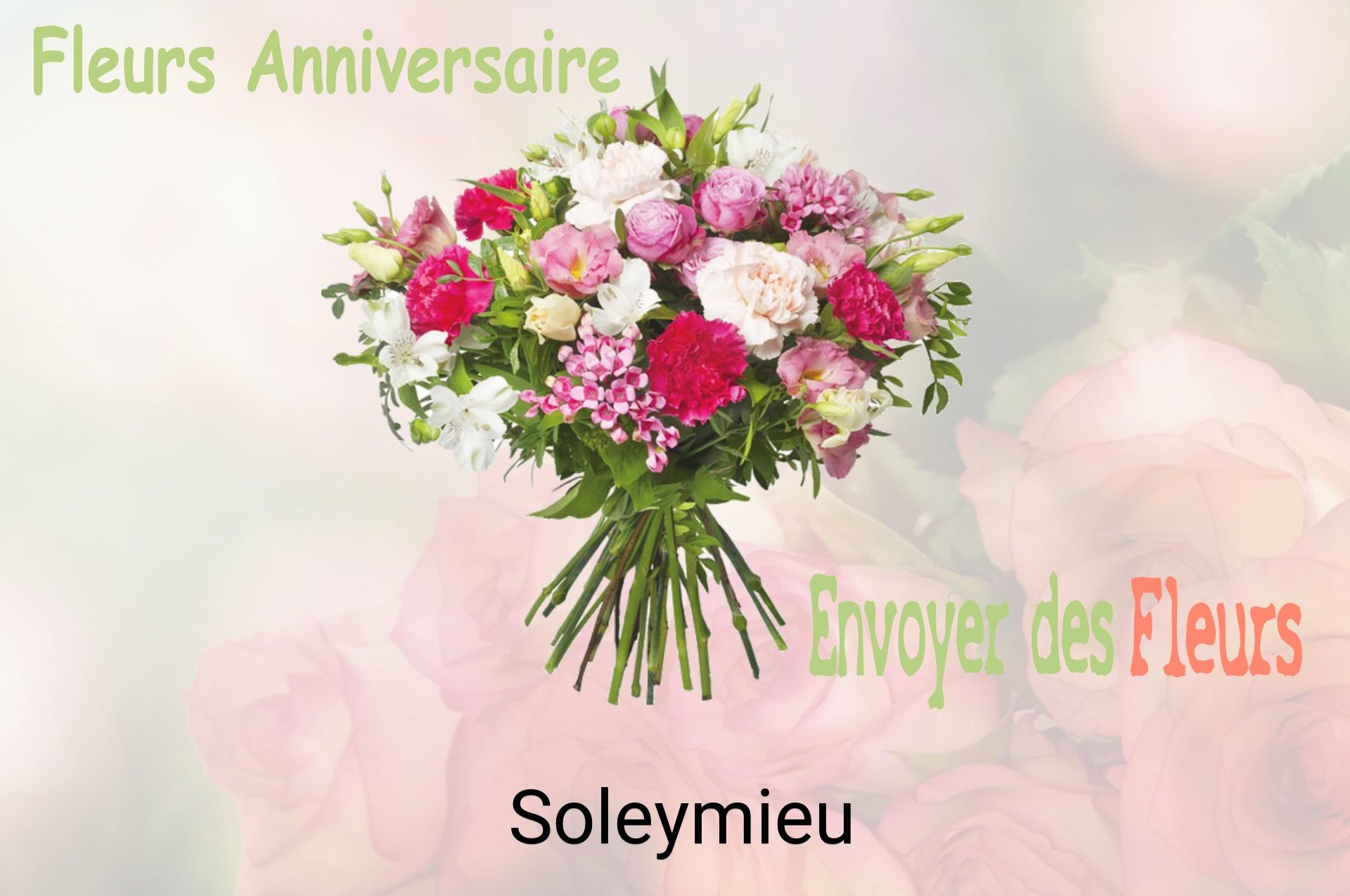 Bouquet de fleurs d’anniversaire livré à Soleymieu