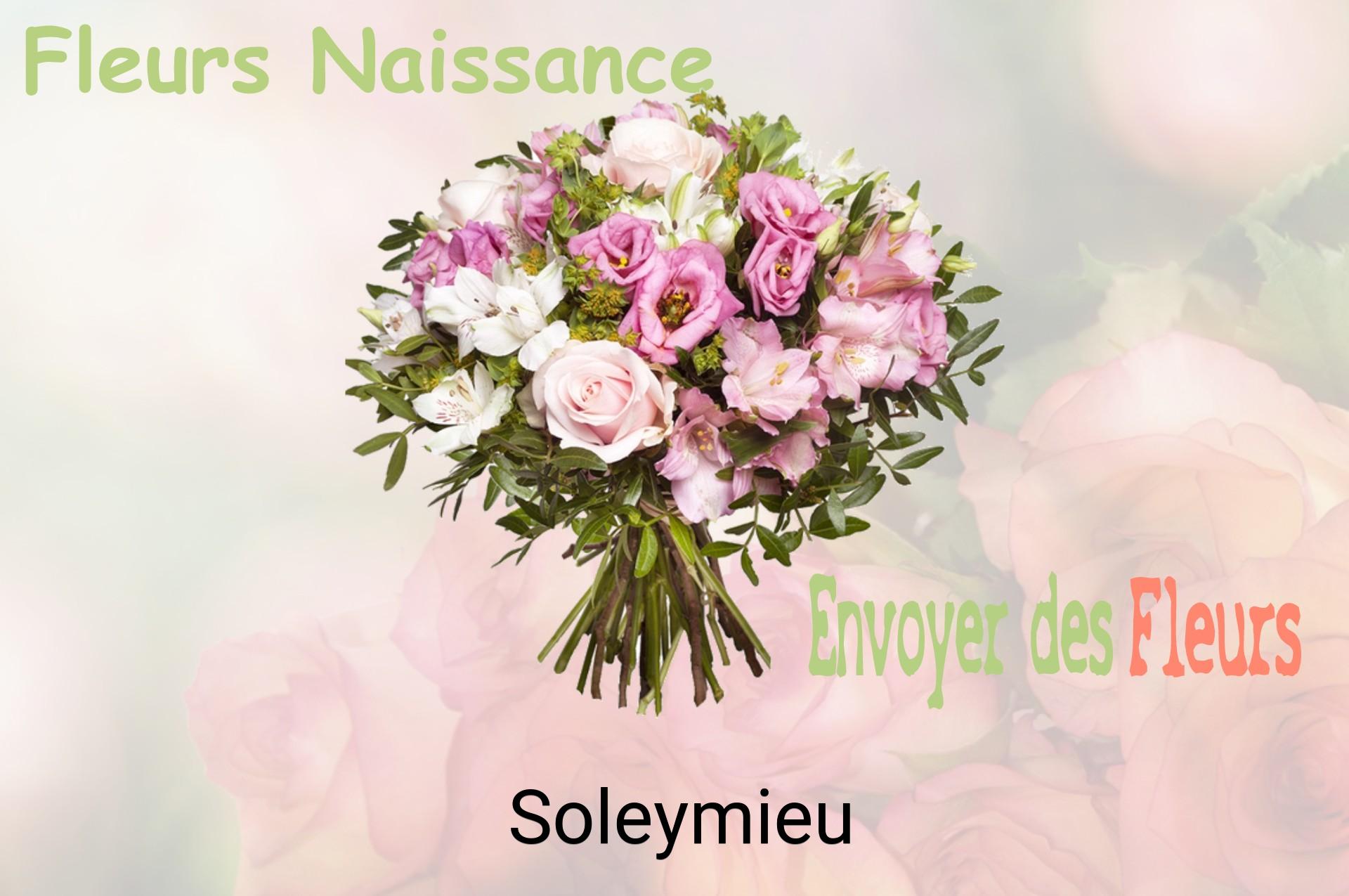 Bouquet de fleurs de naissance livré à Soleymieu